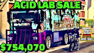 HOW TO SELL YOUR ACID LAB IN A PUBLIC LOBBY $754,070|GTA Online