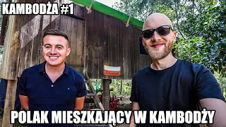 POLAK MIESZKAJĄCY W CHATCE W KAMBODŻY