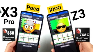 Poco X3 Pro vs iQOO Z3 CPU Throttling Test Comparison Snapdragon 860 vs 768G 🔥🔥🔥