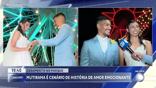 CASAMENTO NO PARQUE: MUTIRAMA É CENÁRIO DE HISTÓRIA DE AMOR EMOCIONANTE