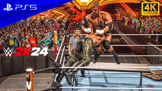 WWE 2K24 - Triple H vs. Seth Rollins | No Holds Barred Match at Wrestlemania | PS5™ [4K60]