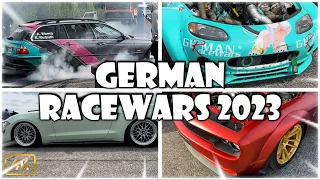 German-Racewars 2023 in Eisenach-Kindel | 1/4 Meile Action | DriftWars | Burnouts | 🎥 4K!!