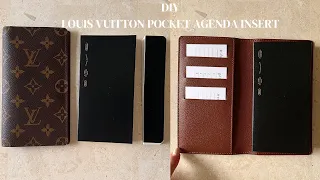 DIY Louis Vuitton Pocket Agenda Insert