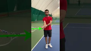 Ошибка на ударе справа Большой теннис Forehand