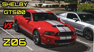 SHELBY GT500 VS AUDI RS3 & C7 Z06! + Toyota Supra, N54 135i, & C6 Corvette!