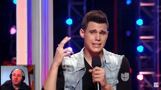 Reaccion a las audiciones de LA BANDA, Zabdiel de Jesús canta MIENTES de Camila