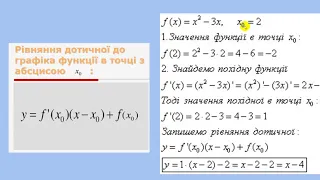 Похідна: 11 клас (повторення)