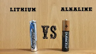 Battery test: lithium vs alkaline and rechargeable AA