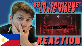 🇵🇭SB19 'CRIMZONE' Lyric Video - IRISH REACTION