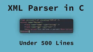 XML Parser in C (Start to Finish)