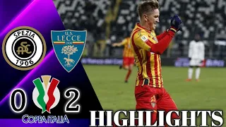 Spezia vs Lecce 0-2 Full Highlights Goal Marcin Listkowski | Coppa Italia  2021/2022 ⚽️⚽️🥅