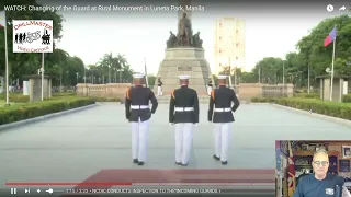 Review of guard change at Rizal Monument in Luneta Park, Manila, Philippines!