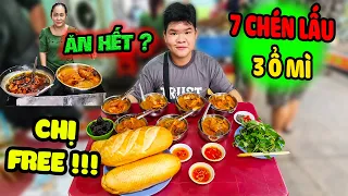 Chị Chủ PHÁ LẤU Sài Gòn Tuyên Bố Miễn Phí Nếu Ăn Hết 7 Chén Phá Lấu Và 3 Ổ Bánh Mì Cho Dương Cu Béo.