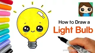 How to Draw a Light Bulb Cute and Easy