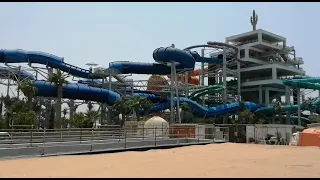 The new water slides of Aqua venture's Trident tower