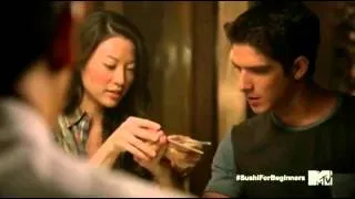 Scott and Kira Eating Sushi