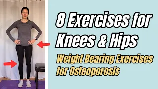 8 Exercises for Knees & Hips | Safe for Osteoporosis and Seniors