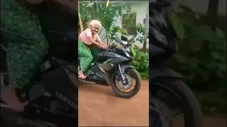 🤣 Old Lady Bike Riding Style Viral video | Old Lady Ktm Bike Stunt | #yt #shorts #Theviraltoday