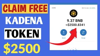 Claim $2500 Worth of Token in Airdrop | Instant Withdrawal | Kadenalite Token