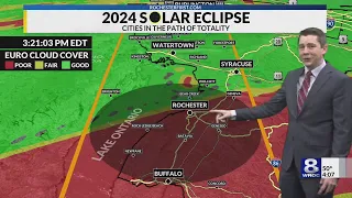 2024 Solar Eclipse Rochester cloud cover outlook