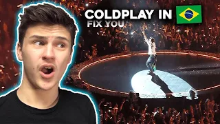 Brazil Crowd ! Coldplay In BRAZIL - Fix You (Live In São Paulo) |🇬🇧UK Reaction