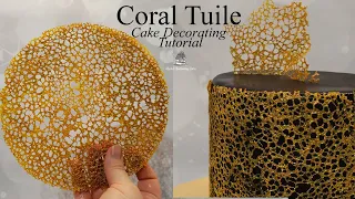 How to Make Stunning Coral Tuile for Cake Decorating