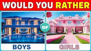 Choose One Button - girl or boy edition 🔵🔴 | Claws Quiz