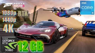 Forza Horizon 5 RTX 3060 12GB & i5 10400F Gaming Benchmark 1080p/1440p/4K