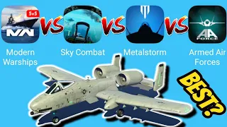 Modern Warships VS Sky Combat VS MetalStorm VS Armed Air Forces - Best Air Combat Mobile Games