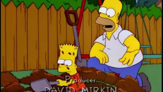 The Simpsons - Bart Digging