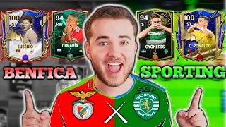 ⚪🟢SPORTING X BENFICA⚪🔴 FINAL DA LIGA DE PORTUGAL NO FC MOBILE 24