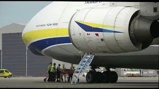 Ostend Airport 16/06/2022 UR-82029 Antonov  124: a tribute , full departure movie