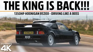 Forza Horizon 5 - THE KING IS BACK!!! 1350HP Hoonigan RS200 - Driving Like A Boss!!