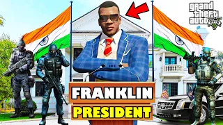 Franklin's Third Day As A PRESIDENT In Los Santos GTA 5 | SHINCHAN and CHOP