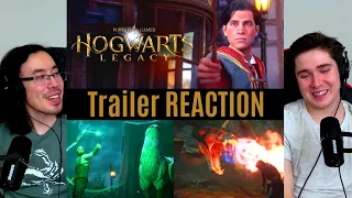 REACTING to *Hogwarts Legacy Official Launch Trailer* WE'RE PLAYING IT? (First Time Watching) Gaming