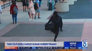 Twin YouTubers in Irvine accused of swatting, staging bank robberies