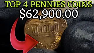 TOP 4 LINCOLN PENNY COINS THAT COULD MAKE YOU MILLIONAIRE! PENNIES COINS  WORTH MONEY