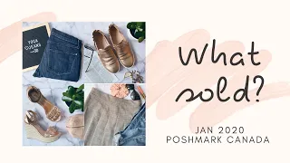 WHAT SOLD ON POSHMARK CANADA | JANUARY 2020 PART-TIME RESELLER