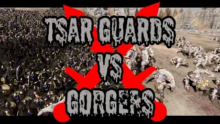 6000 TZAR GUARDS vs 1250 GORGERS - Total War WARHAMMER 3