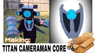 How to make a Titan cameraman core costume #titancameraman #skibiditoilet