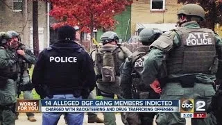 Alleged BGF gang members indicted on federal racketeering charges