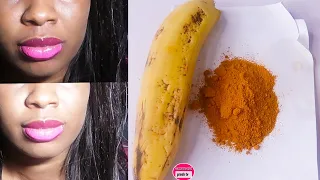 Brighten Skin In 10 Minutes with Banana & Turmeric !! Amazing banana turmeric brightening face mask