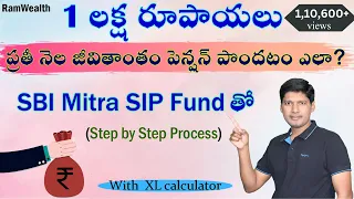 How to earn Monthly Income | SBI Mitra SIP fund in Telugu