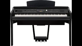 Yamaha Clavinova CVP-609 digital piano arranger in satin black stock number 23126