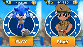 Sonic Dash vs Little Singham - Movie Sonic vs All Bosses Zazz Eggman - All 62 Characters Unlocked