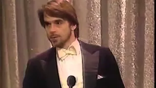 Jeremy Irons wins 1984 Tony Award for Best Actor in a Play