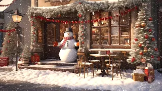 Christmas Happy Jazz Music in a Winter Coffee Shop Ambience (White Snow & Christmas Music)