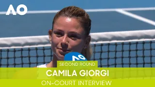 Camila Giorgi On-Court Interview (2R) | Australian Open 2022