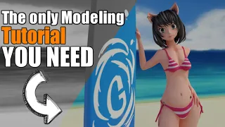 blender character modeling tutorial beginner -Part1