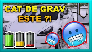 Cat de departe pot ajunge IARNA cu bateria 100%🤔?! Test de autonomie cu Tesla Model 3 Long Range 🔋